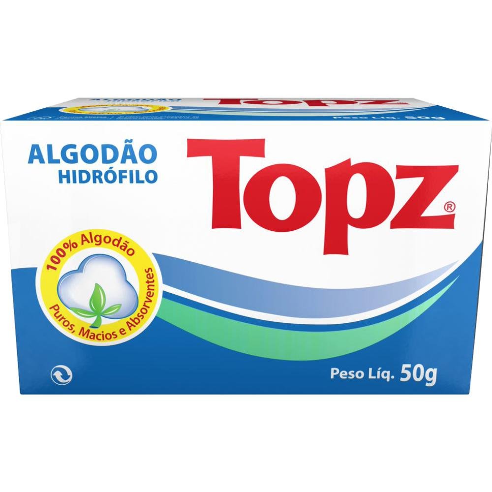 Algodao Hidrofilo Cosmeticos Topz Rolo 50G
