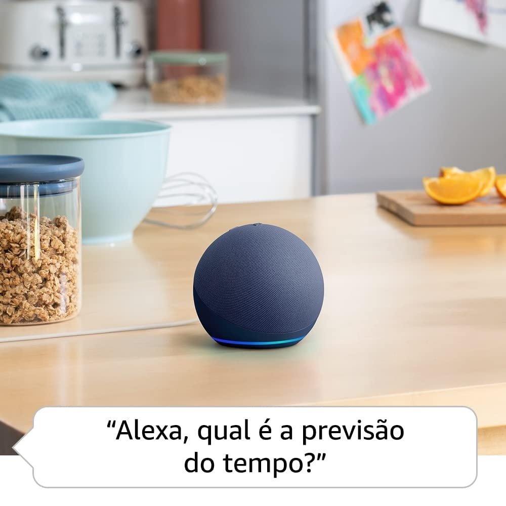 Echo Dot 5ª Geração, Smart Speaker Com Produto Alexa, Azul, Amazon