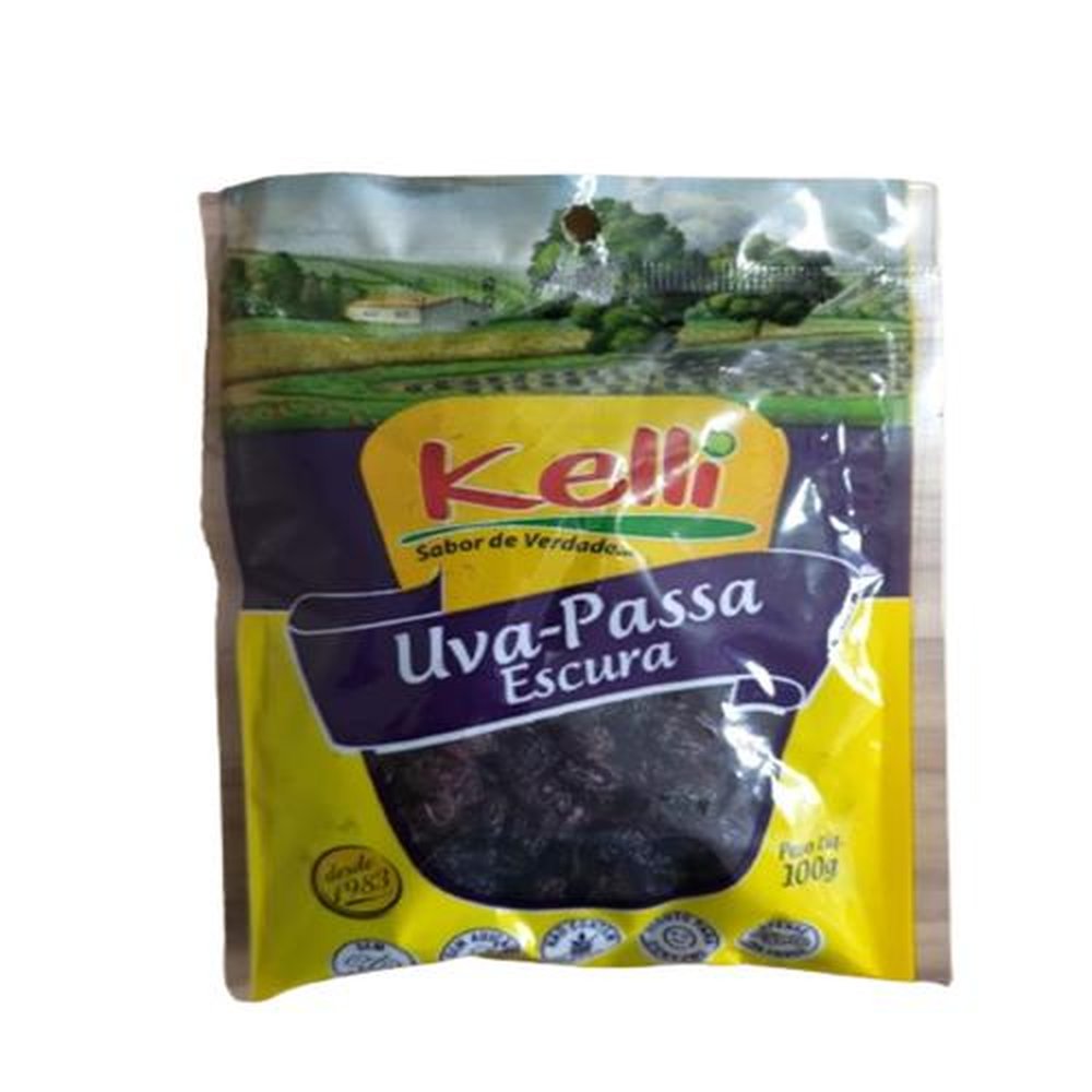 Uva Passa Preta Kelli 100G