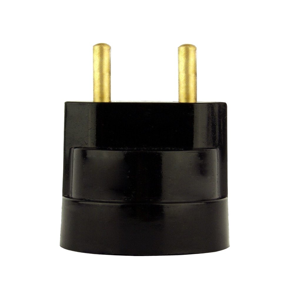 Bocal Adaptador FoxLux Plug Macho Preto - Embalagem com 12 Unnidades