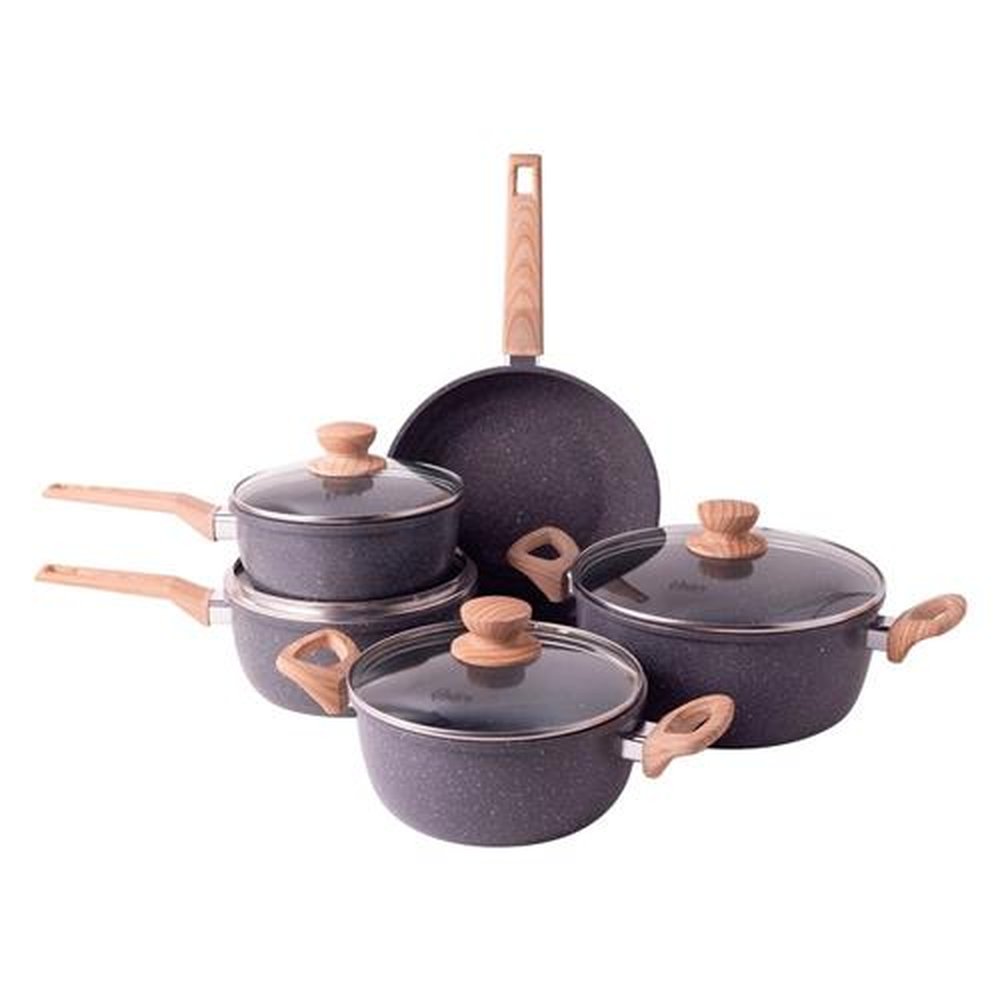 Jogo de Panela Oster Marble Edition Cinza Escuro