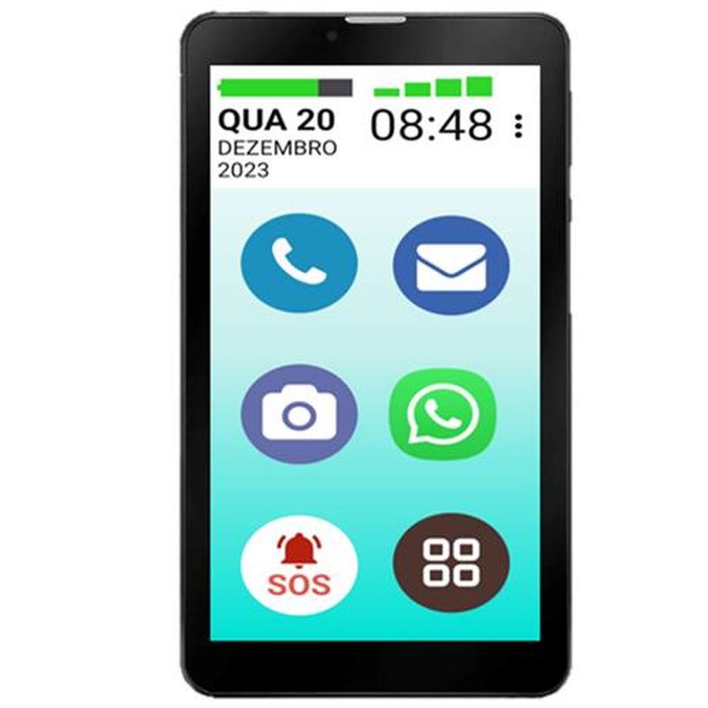 Tablet Vovô&VovóFone 32GB 4G Tela Grande 10.1 Faz Chamada de Vídeo e Ligação Zap Face Insta