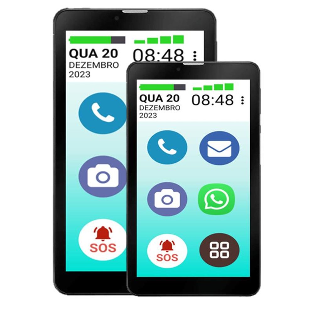 Tablet Vovô&VovóFone 32GB 4G Tela Grande 10.1 Faz Chamada de Vídeo e Ligação Zap Face Insta