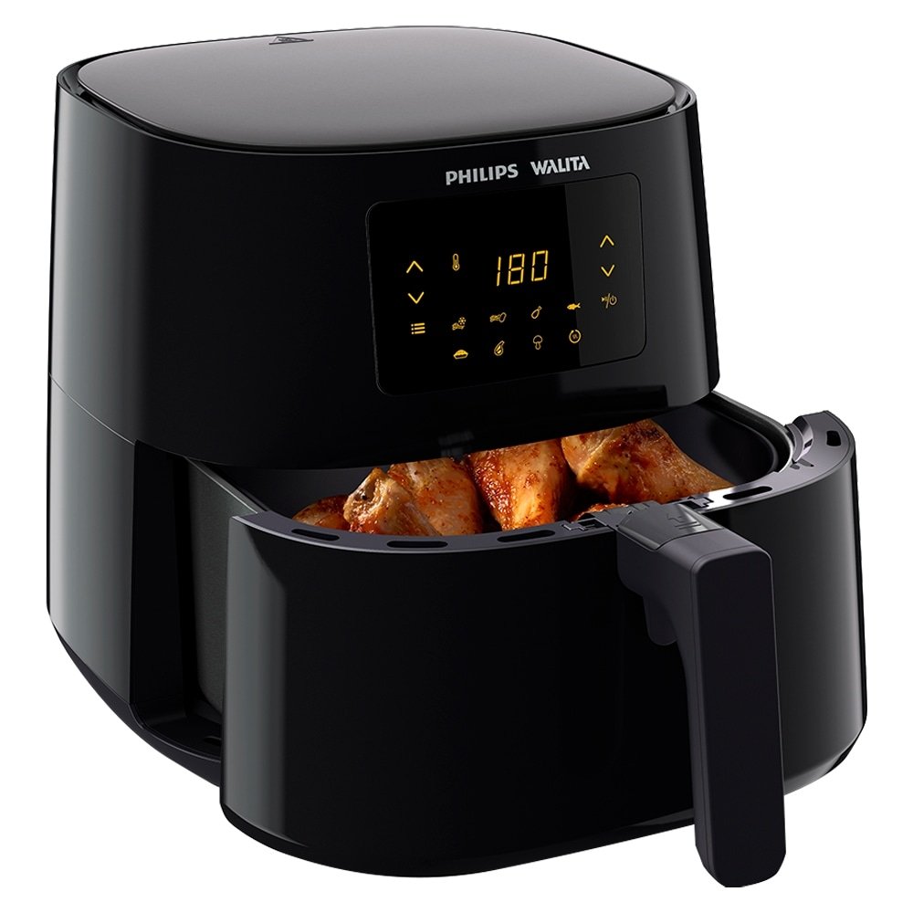 Fritadeira Air-Fryer Philips Walita Essential XL RI9270 - Desligamento Automático, Digital LED, Preto, 110V