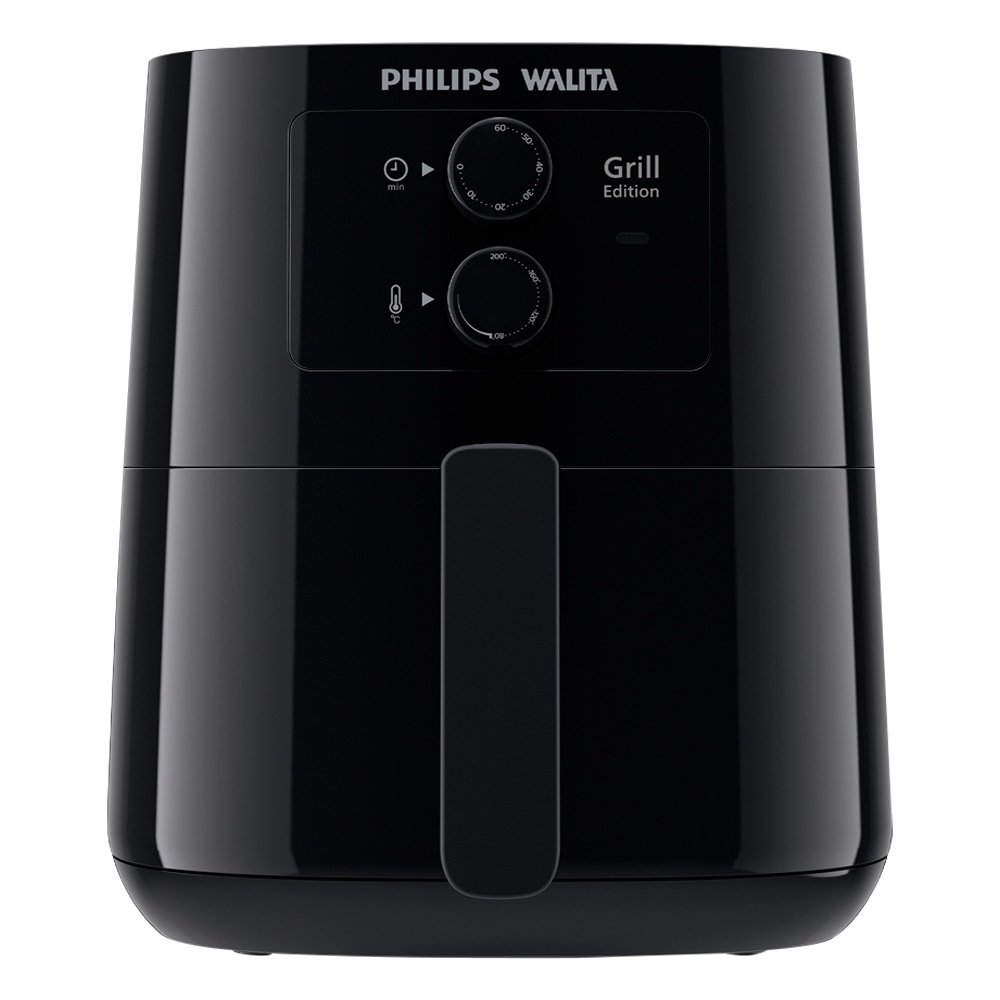 Fritadeira Air-Fryer  Philips Walita Grill Edition 4,1 Litros HD9202 - Desligamento Automático, 12 em 1, Preto 220V