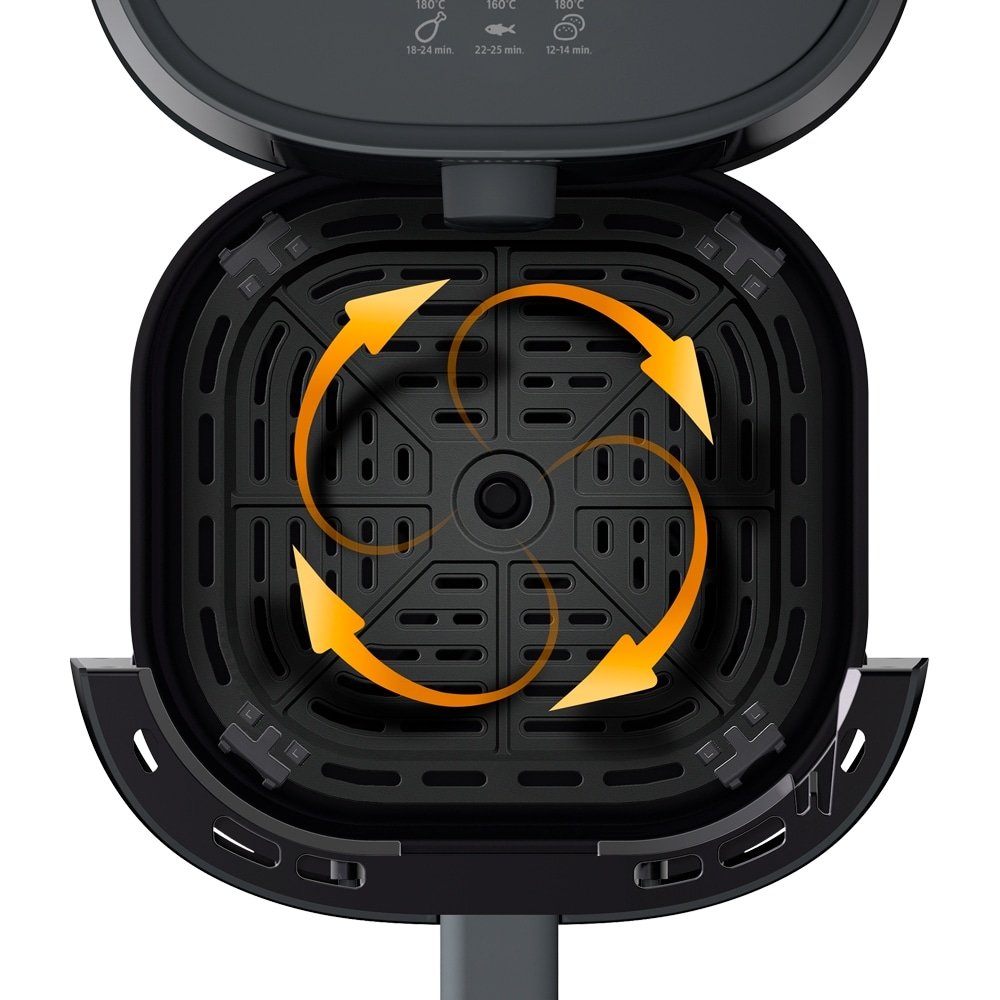 Fritadeira Air-Fryer  Philips Walita Grill Edition 4,1 Litros HD9202 - Desligamento Automático, 12 em 1, Preto 220V