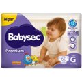 Fralda Babysec Premium Hiper G 60 Unidades