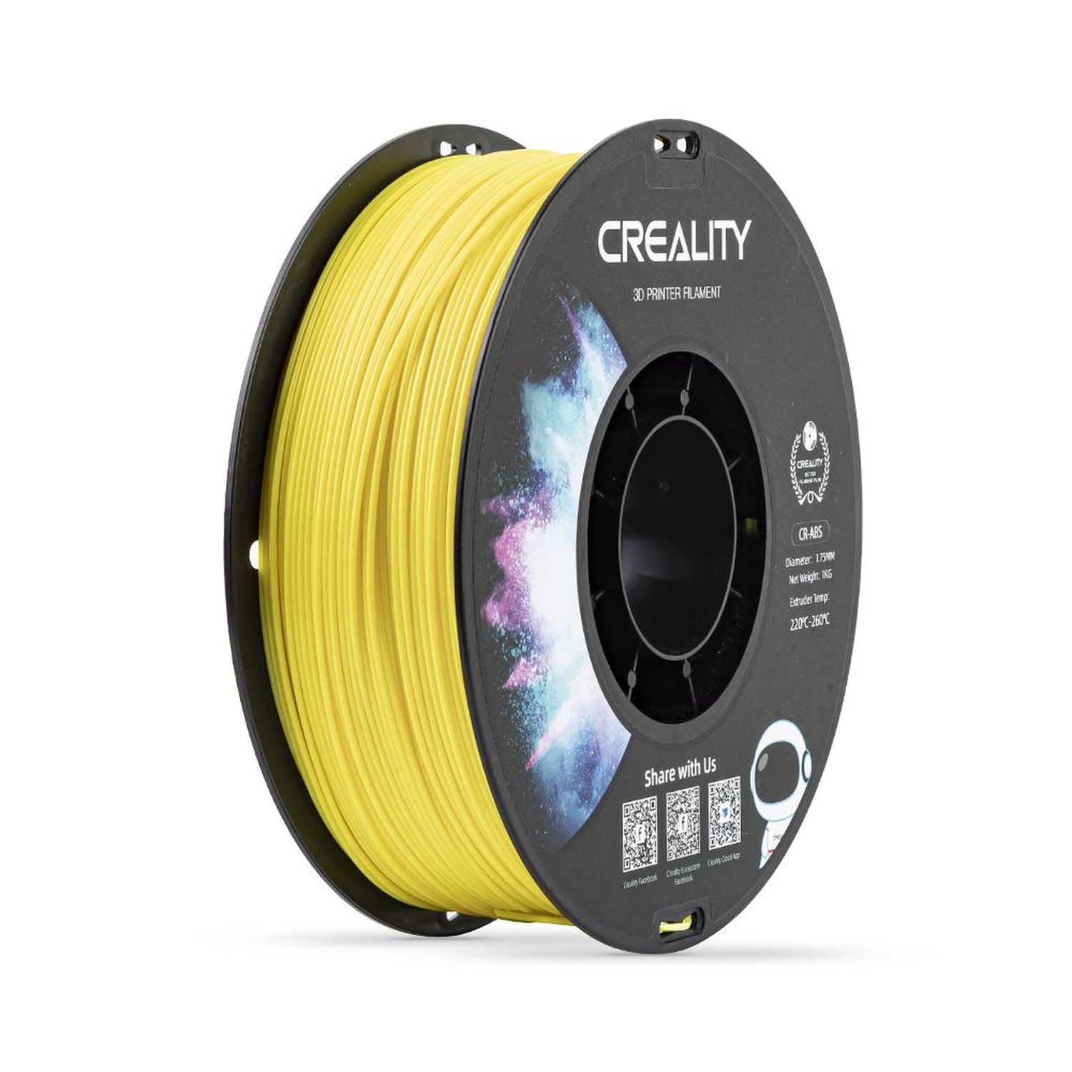 Filamento Creality Cr-abs (amarelo) 1,75mm - 3301020033