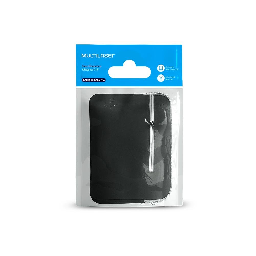 Case Neoprene Preta para Tablet ate 7.5" Multi - BO441