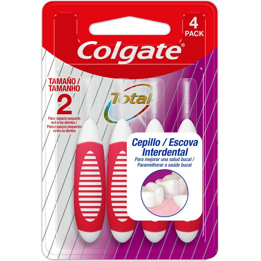 Escova Dental Colgate Interdental 2mm Com 4 Unidades