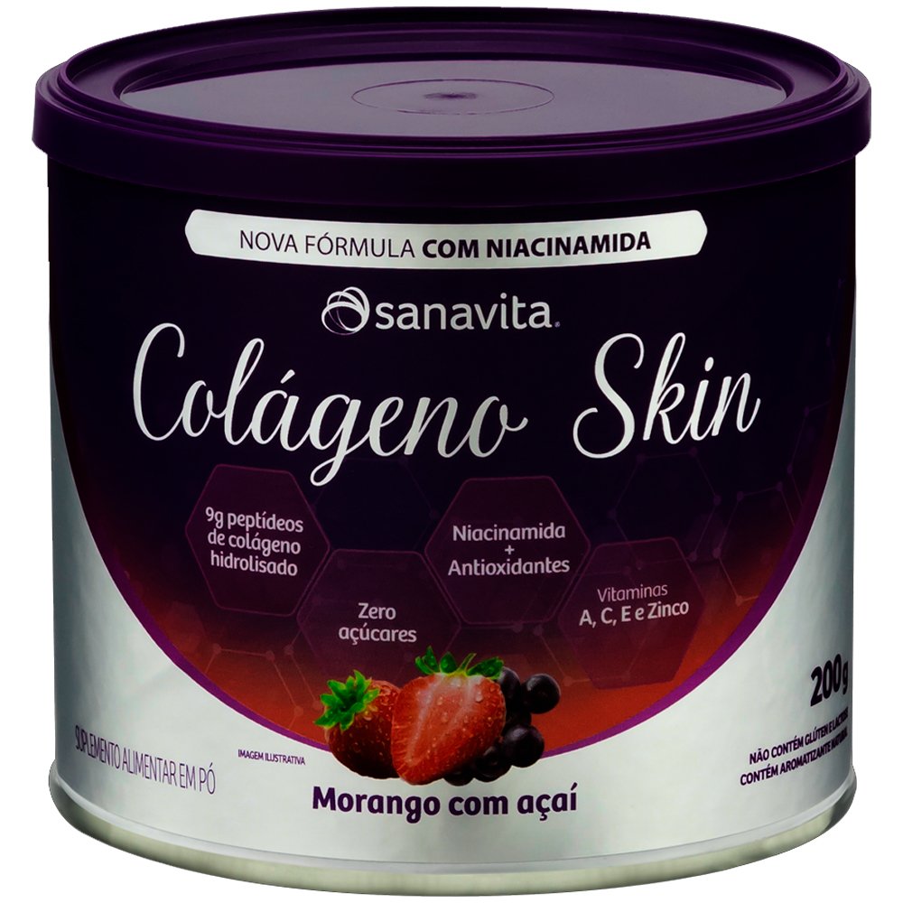 Colageno Skin Mor/acai Sanavita 200g