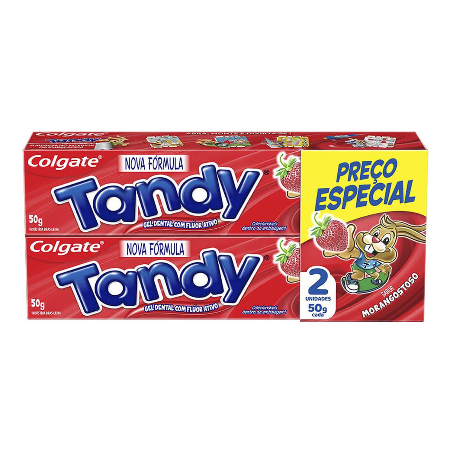 Creme Dental Colgate Tandy 50G Com 2 Morango