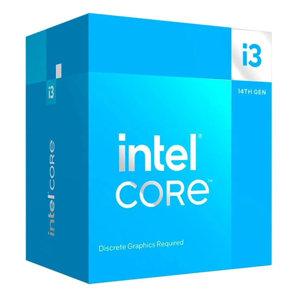 Processador Intel Core i3-14100F Box ¿ LGA 1700, 4 Cores, 8 Threads, 12MB Cache, 4.7GHz Turbo, Sem Vídeo, BX8071514100F