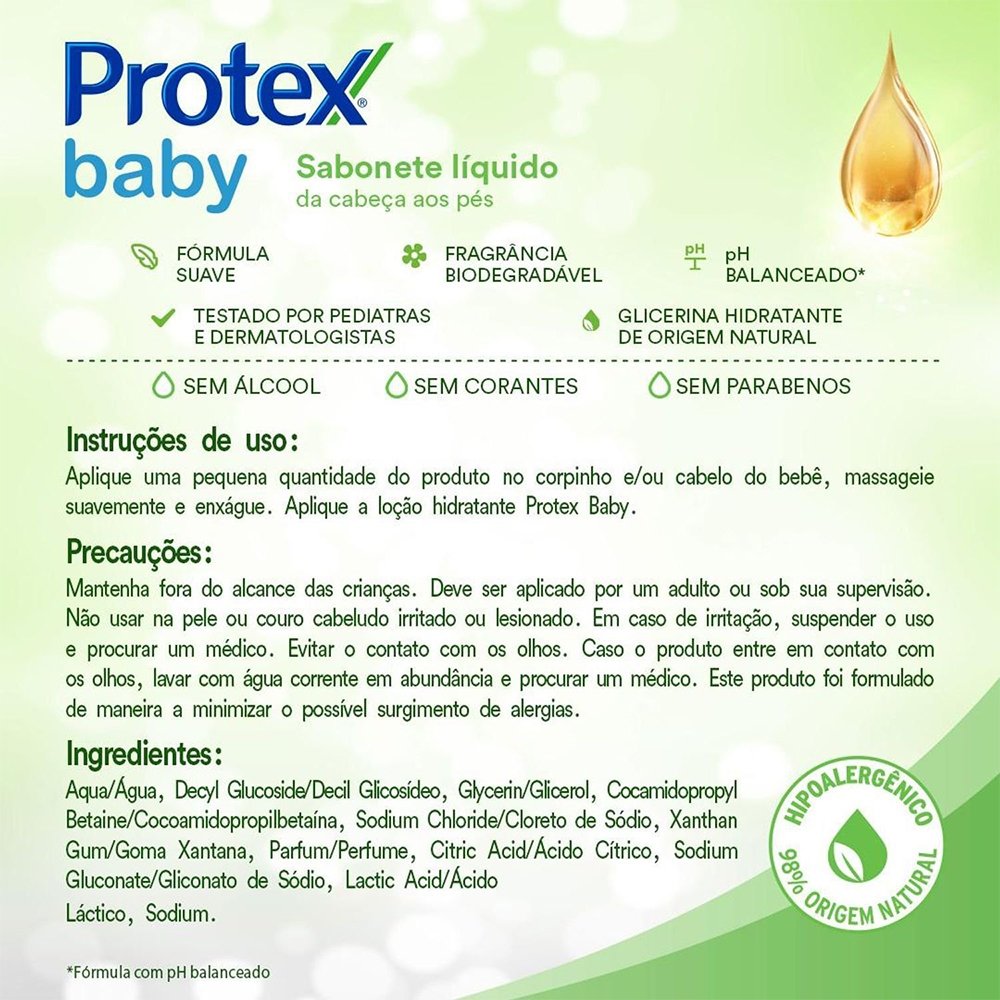 Sabonete Protex Baby Glicerinado Suave 85g