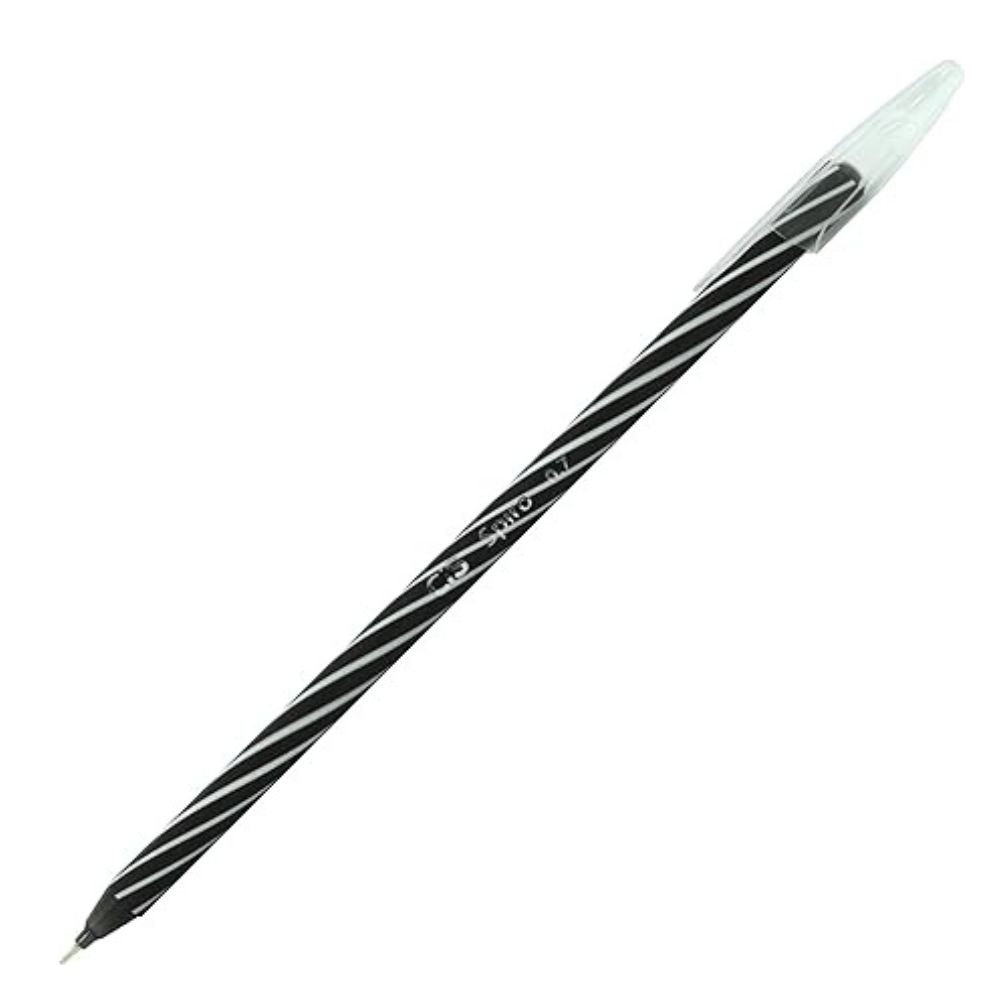 Caneta Esferográfica Cis Spiro 0.7mm Preta