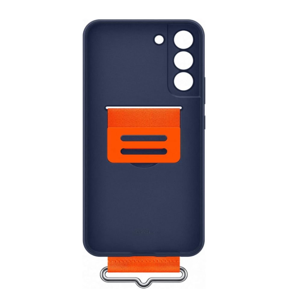 Capa Samsung Silicone/ Policarbonato Azul Marinho Com Cinta Galaxy S22+