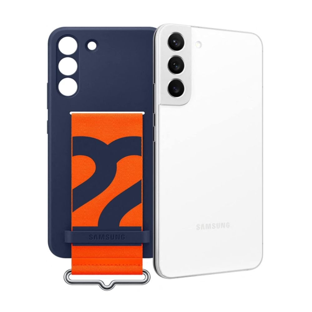 Capa Samsung Silicone/ Policarbonato Azul Marinho Com Cinta Galaxy S22+
