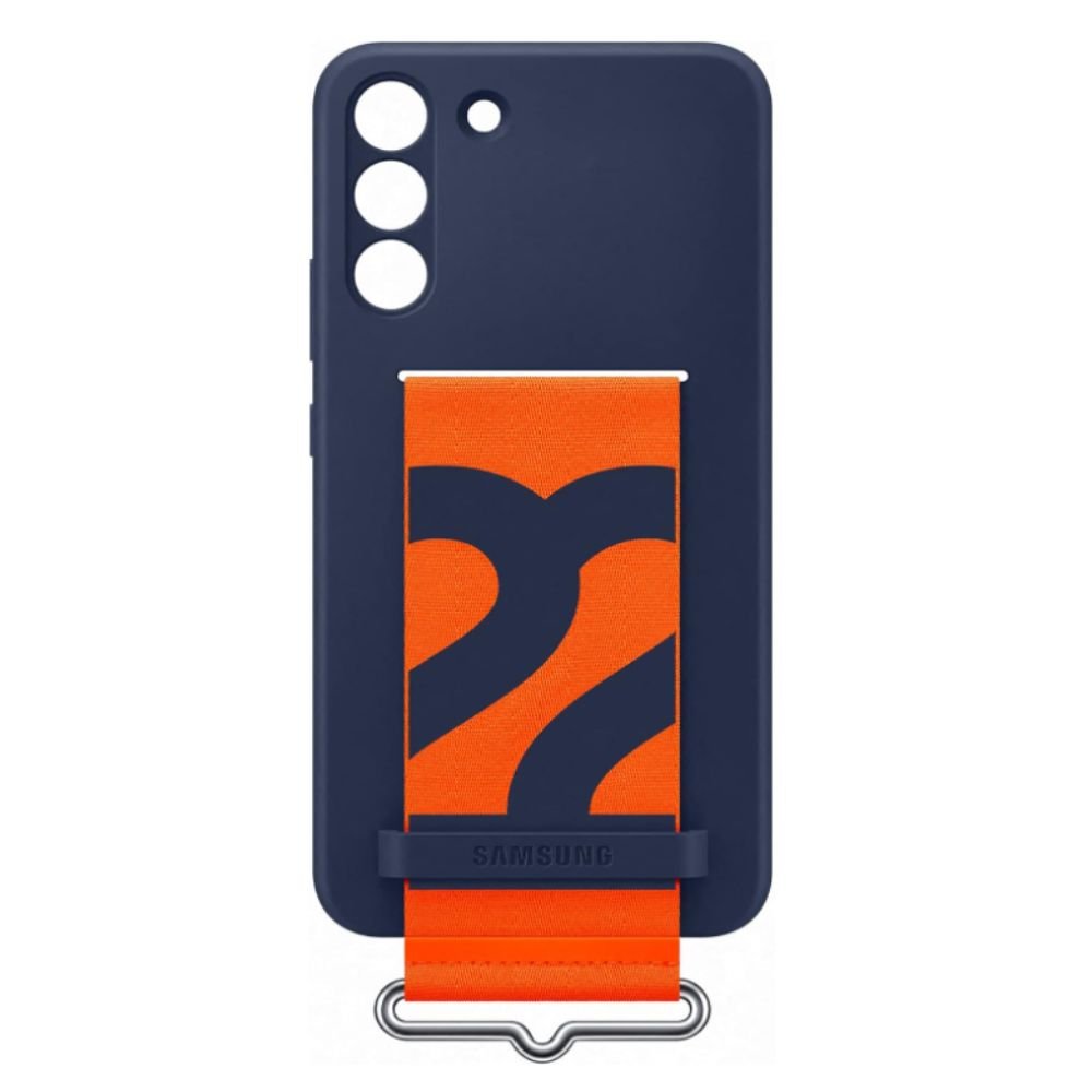 Capa Samsung Silicone/ Policarbonato Azul Marinho Com Cinta Galaxy S22+