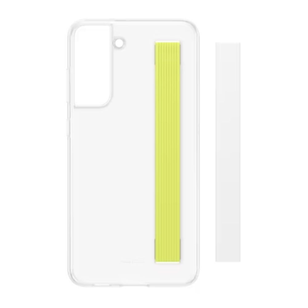 Capa Samsung Silicone/ Policarbonato Translucida Branca Com Cinta Galaxy S21 Fe