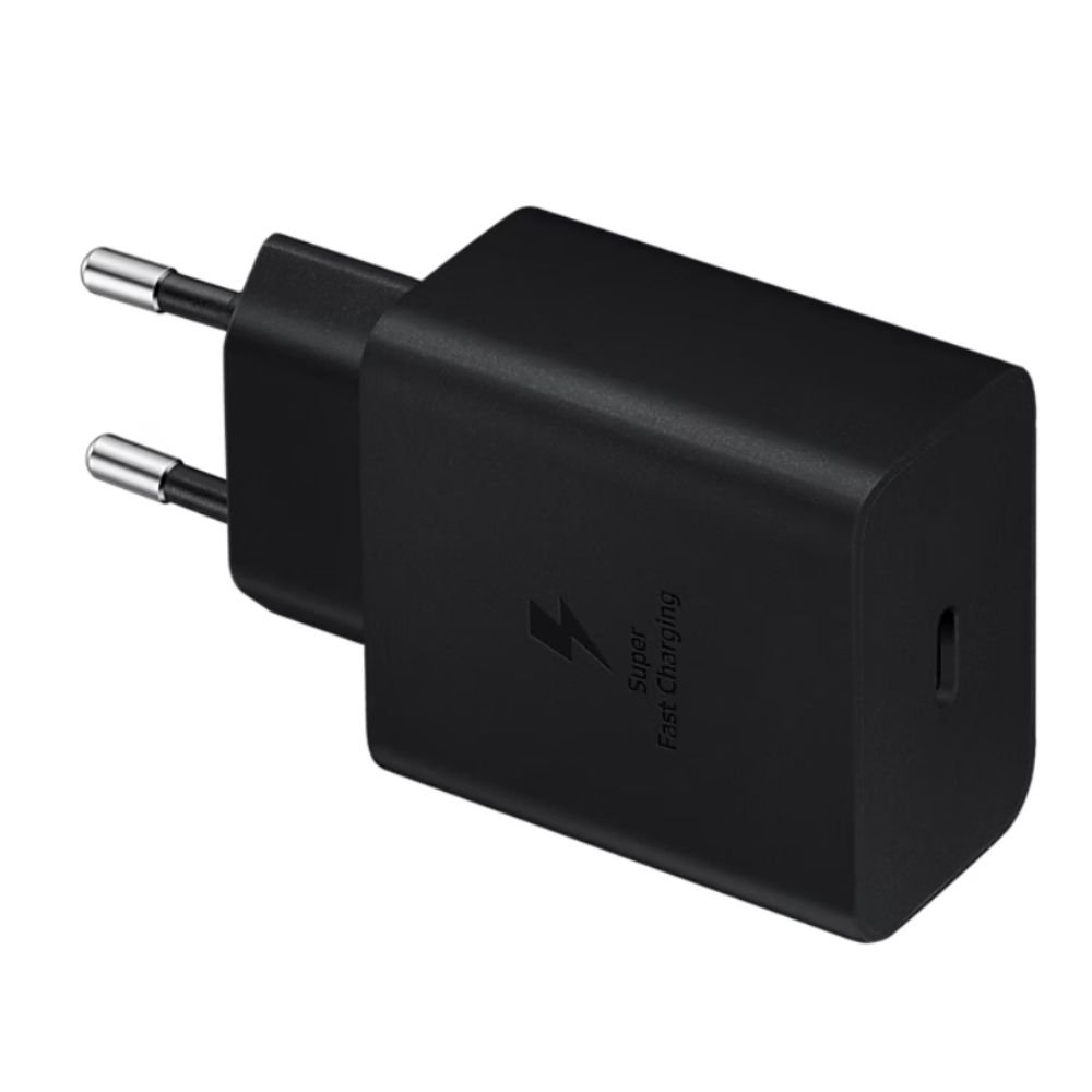 Carregador Samsung Viagem Usb-C Ultra Rapido Preto 45W Com Cabo Usb-C Usb-C