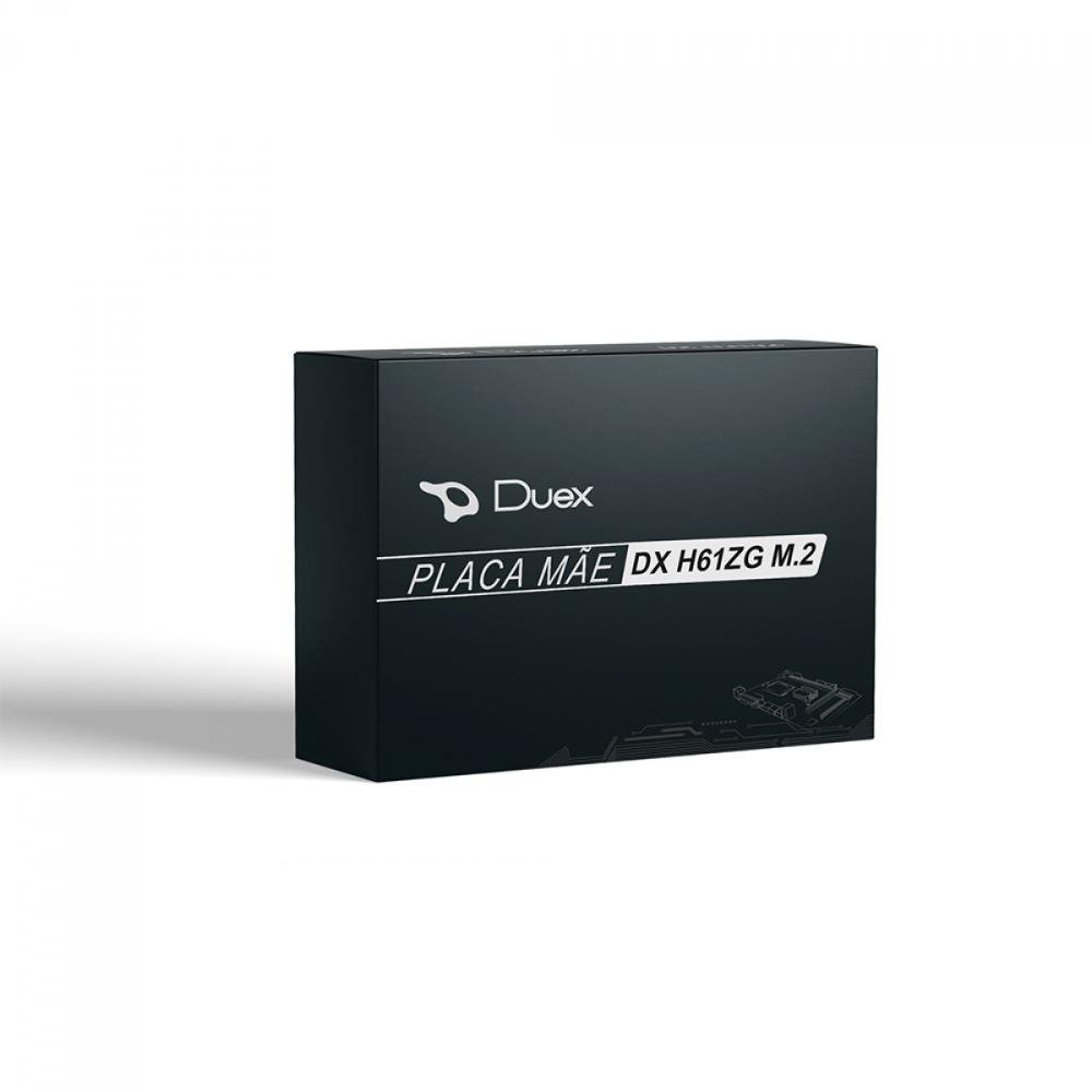 Placa mãe Duex DDR3, Chipset H61, Socket Intel LGA1155, mATX, DX H61ZG M2