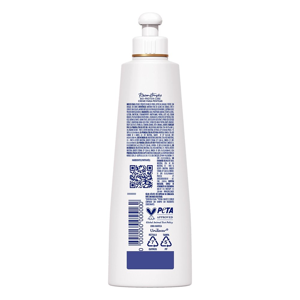 Creme para Pentear Dove Reconstrução + 9% Queratina Complex 200ml