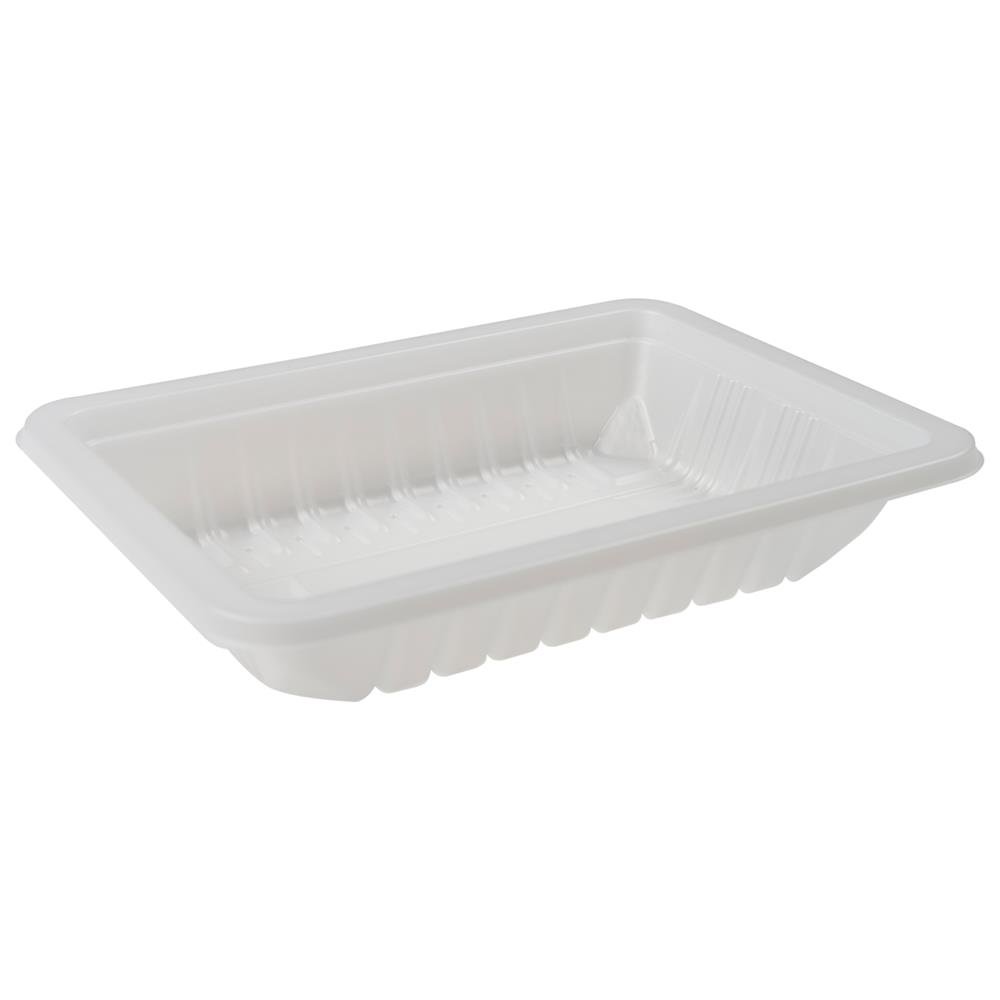 Bandeja de Plástico PP Reforçada 250 ml - Transparente - 18x13x3,5 cm - 500 Unidades