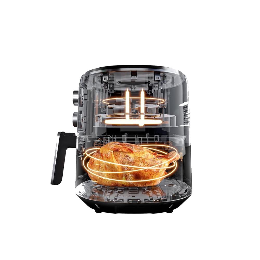 Fritadeira Airfryer Cube Fry 4L Com Grelha Elgin Preta 127V