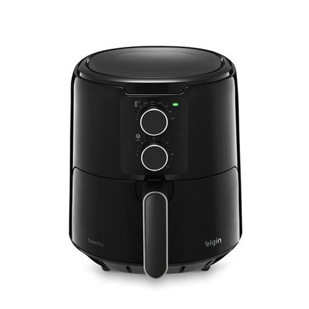 Fritadeira Airfryer Cube Fry 4L Com Grelha Elgin Preta 220V