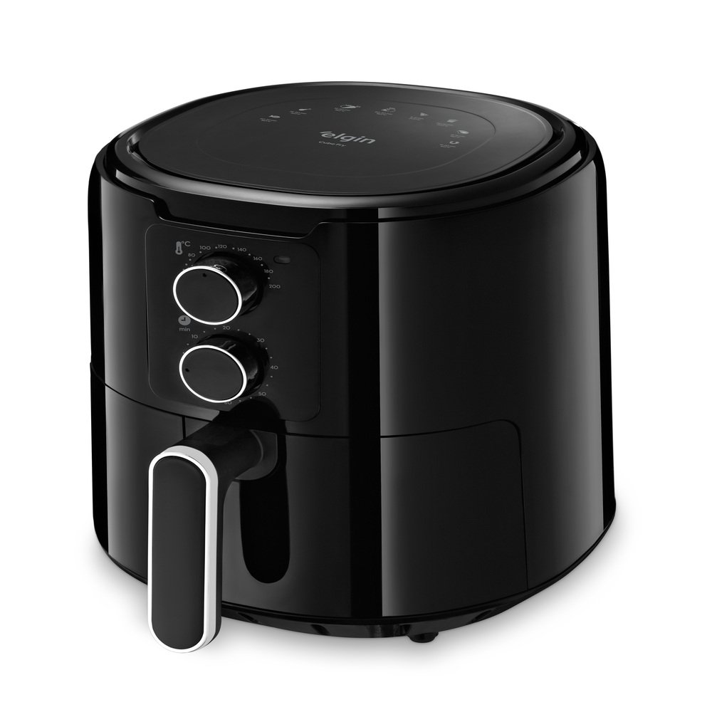 Fritadeira Airfryer Cube Fry 4L Com Grelha Elgin Preta 220V