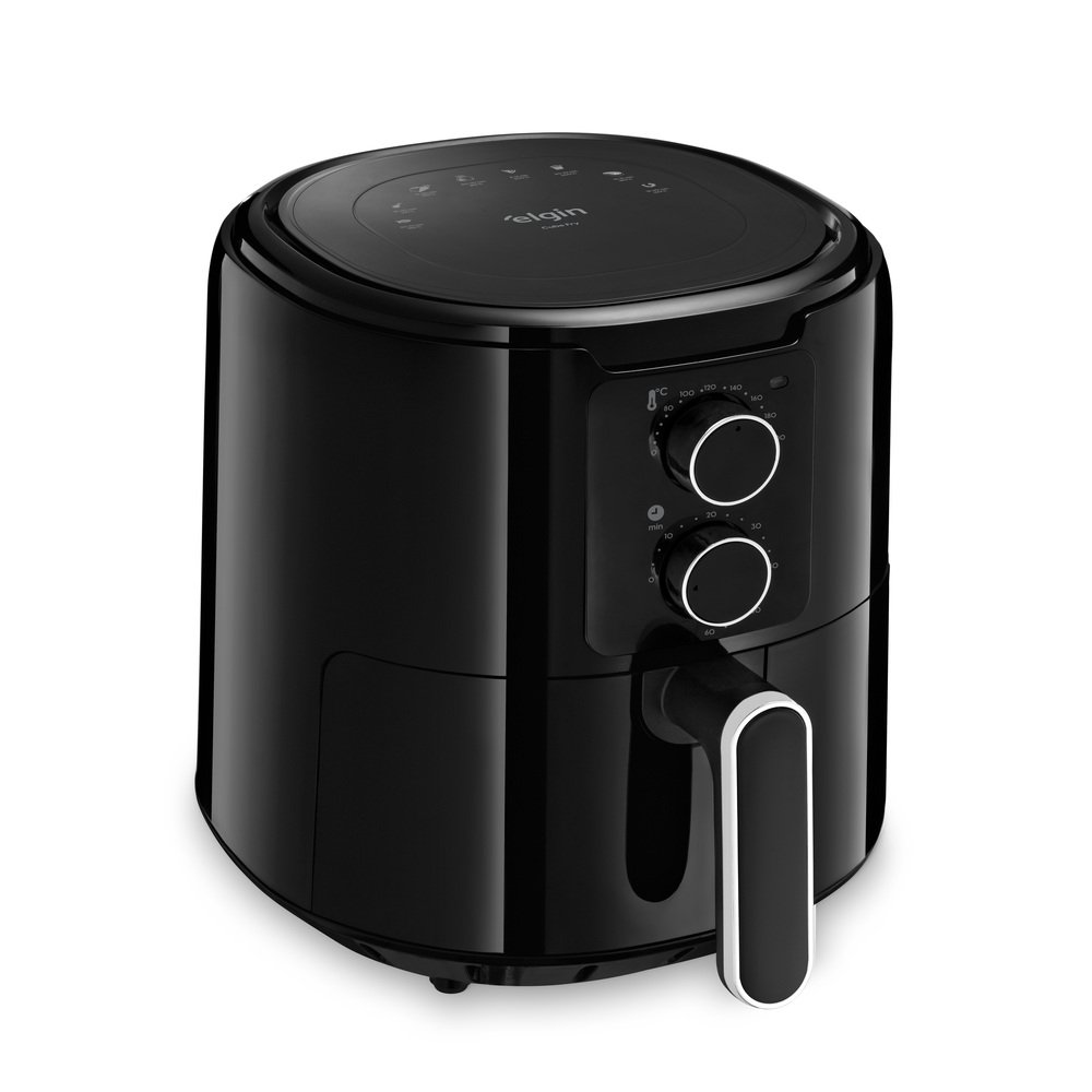 Fritadeira Airfryer Cube Fry 4L Com Grelha Elgin Preta 220V