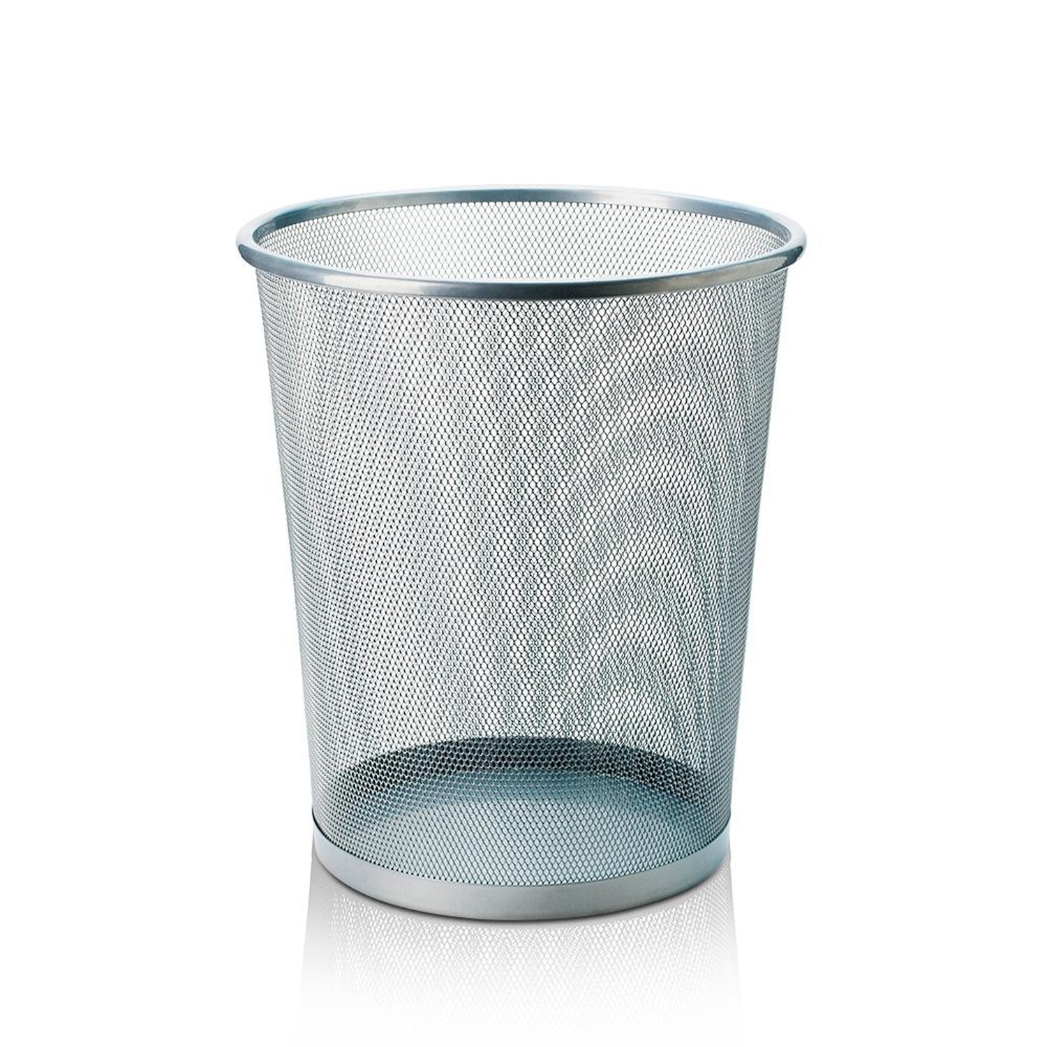 Cesto para Lixo 12 Litros Aramado Prata Keep - EI089