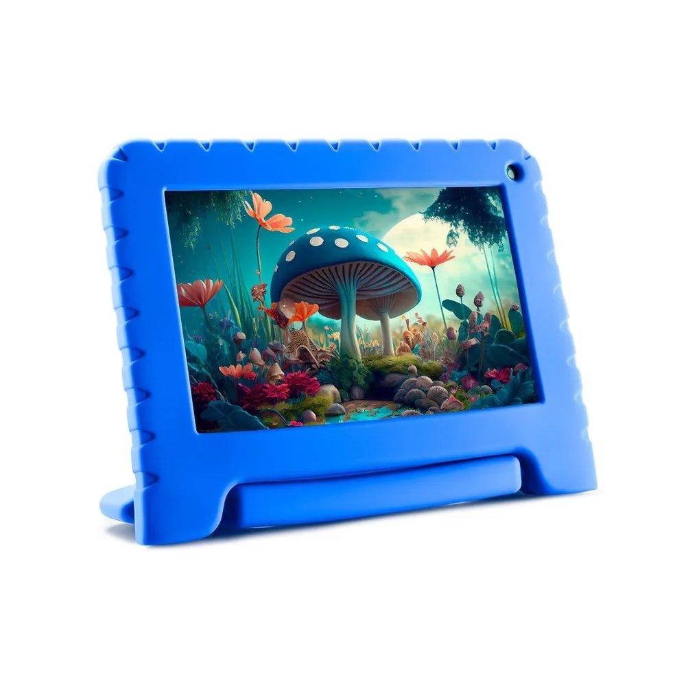 Tablet 7" 64gb Wi-Fi, Quad Core, 4gb Ram, Kid Pad Azul, Nb410, Multilaser