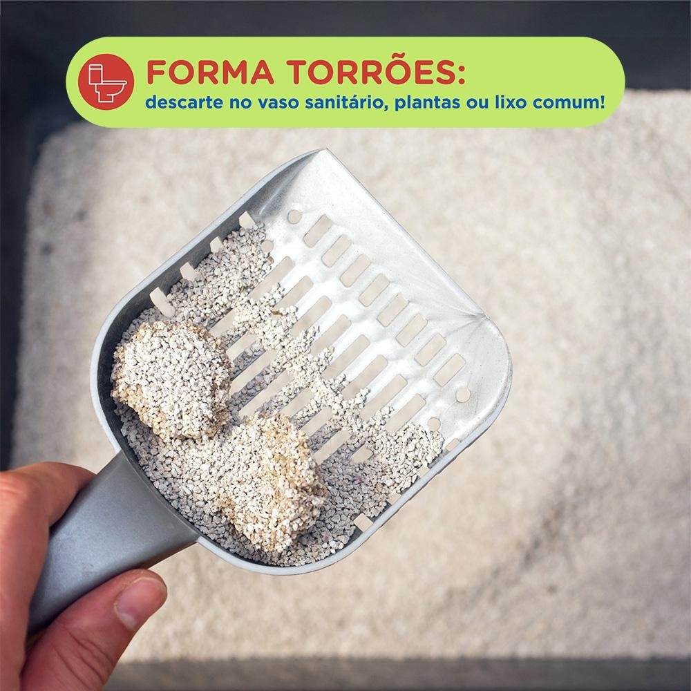 Areia Higiênica Biodegradavel para Gatos 2Kg Eco Blue - PP362