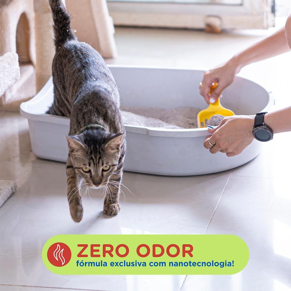 Areia Higiênica Biodegradavel para Gatos 2Kg Eco Blue - PP362
