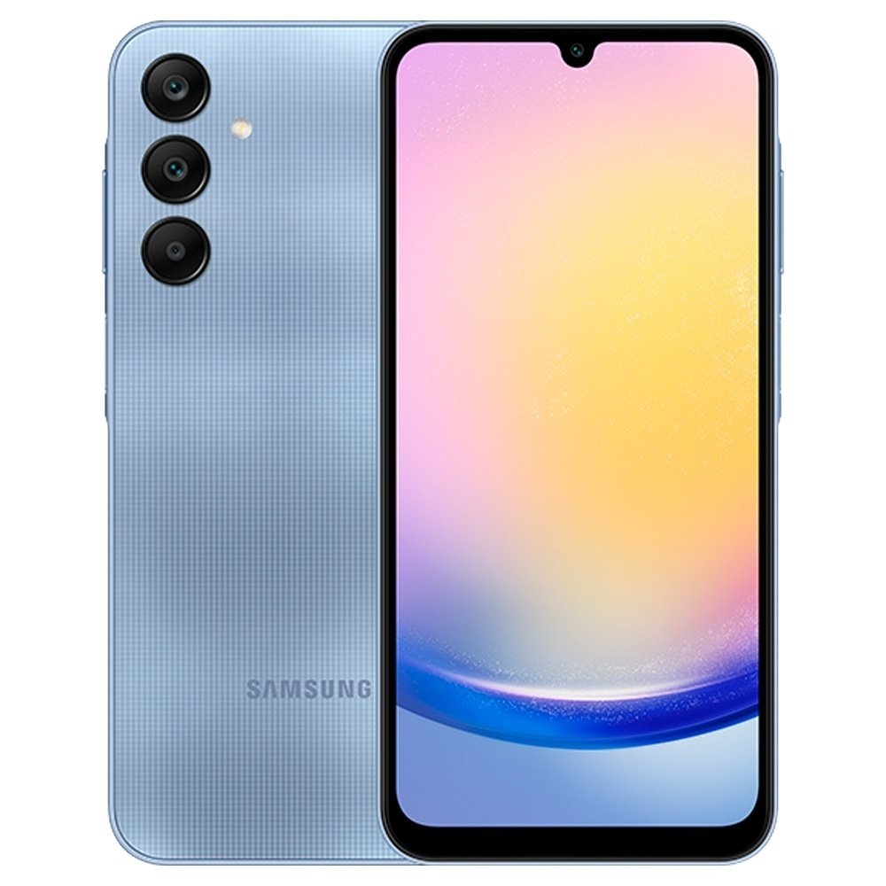 Smartphone Samsung Galaxy A25 5G A256E Azul - Tela 6.5", Wi-Fi+5G, Câm. Traseira Tripla, Câm. Frontal 13MP, 8GB RAM, 256GB
