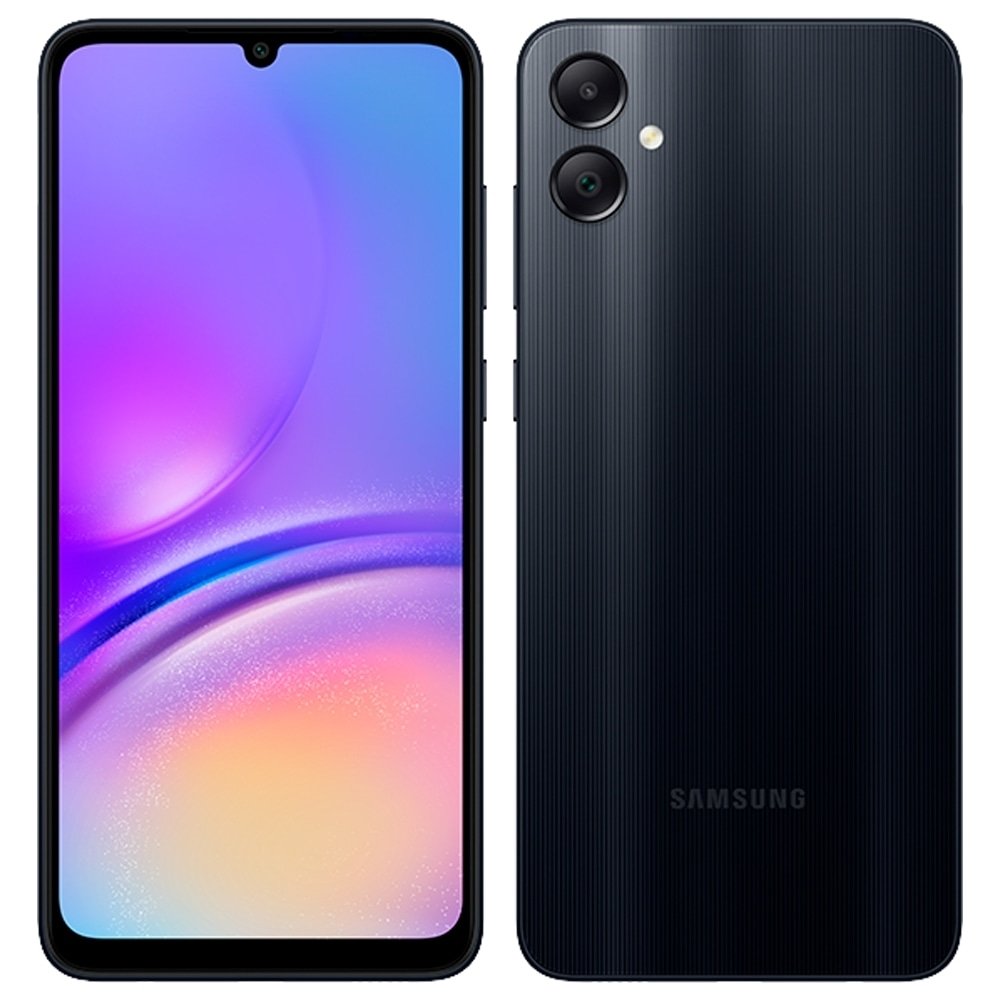 Smartphone Samsung Galaxy A05 A055M Preto - Tela 6.7", Wi-Fi+4G, Câm. Traseira Dupla, Câm. Frontal 8MP, 4GB RAM, 128GB