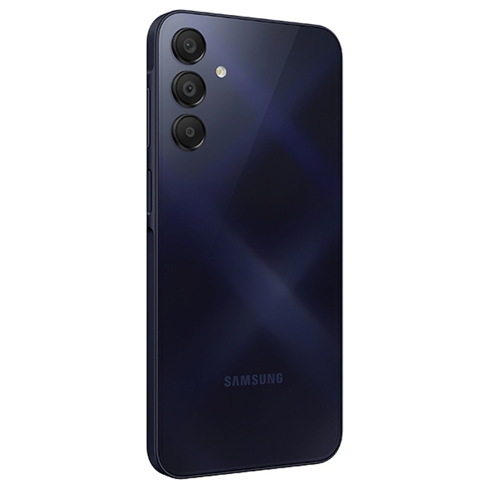 Smartphone Samsung Galaxy A15 A155M Azul Escuro - Tela 6.5",WiFi+NFC,Câm.Traseira Tripla,Câm.Frontal 13MP,4GB RAM,128GB