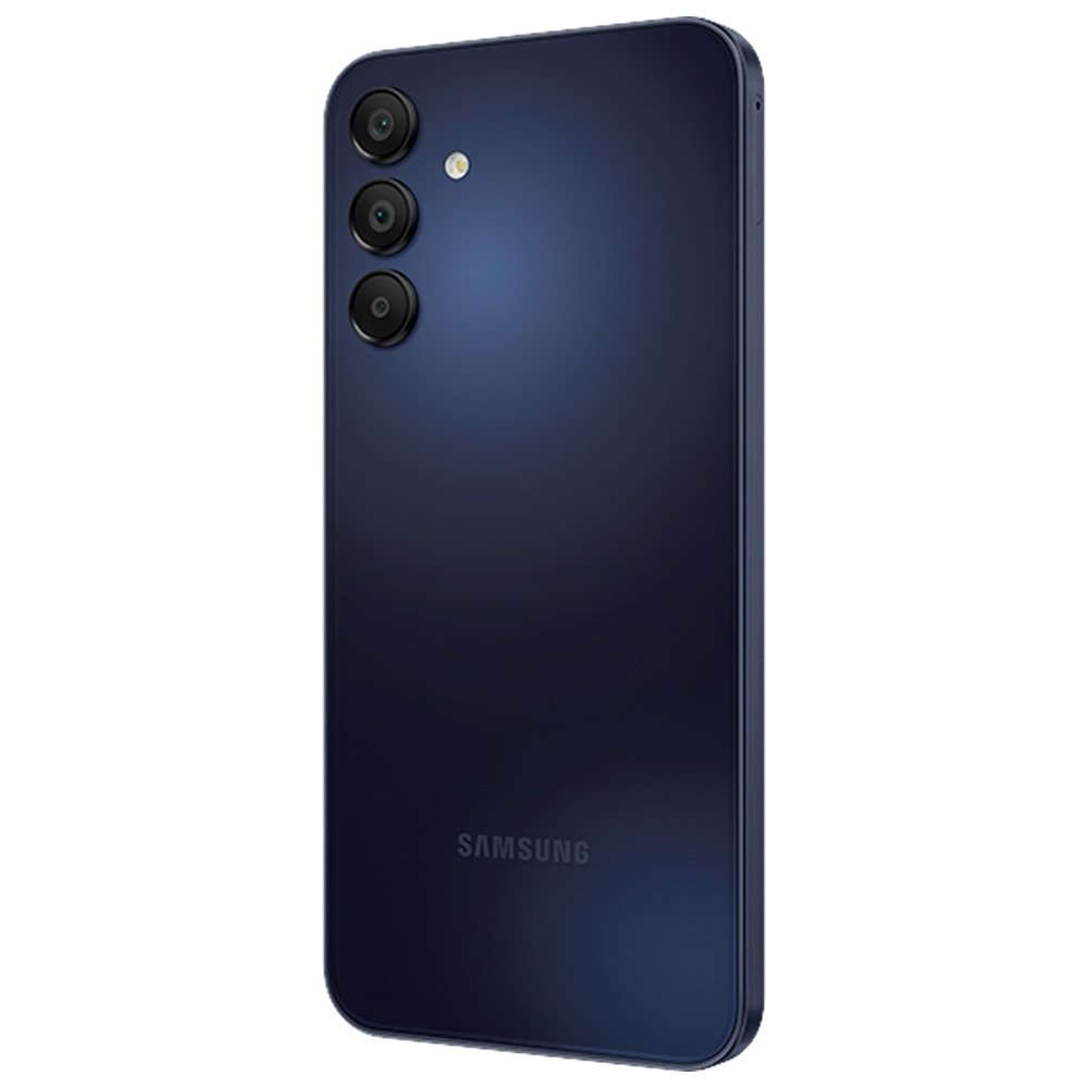 Smartphone Samsung Galaxy A15 5G A156M Azul Escuro | Tela 6.5", 5G+WiFi+NFC,Câm.Traseira Tripla,Câm.Frontal 13MP,4GB RAM,128GB