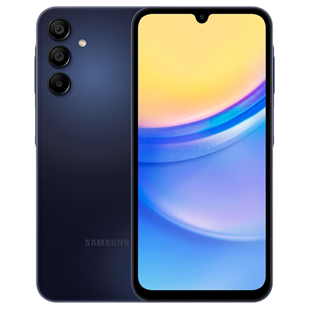 Smartphone Samsung Galaxy A15 5G A156M Azul Escuro | Tela 6.5", 5G+WiFi+NFC,Câm.Traseira Tripla,Câm.Frontal 13MP,4GB RAM,128GB