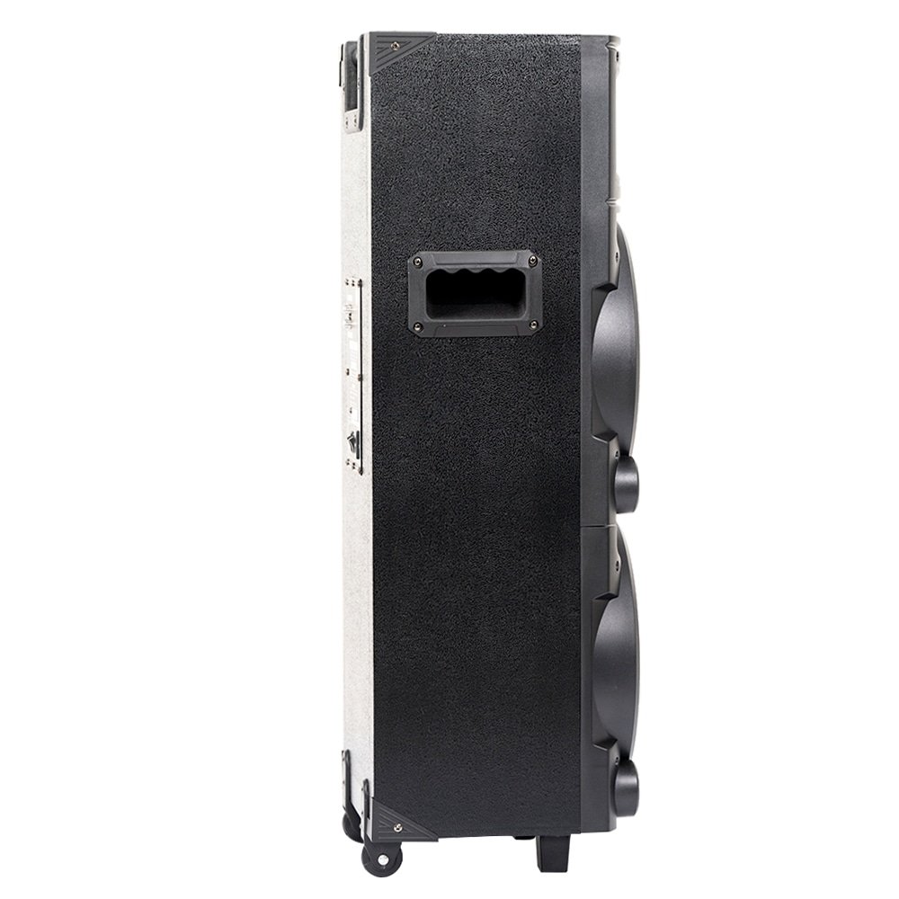Caixa de Som Amplificada ACA 1101 Black Duplo 8 - AUX/USB/CARD, Bluetooth, 1100W RMS, Preto