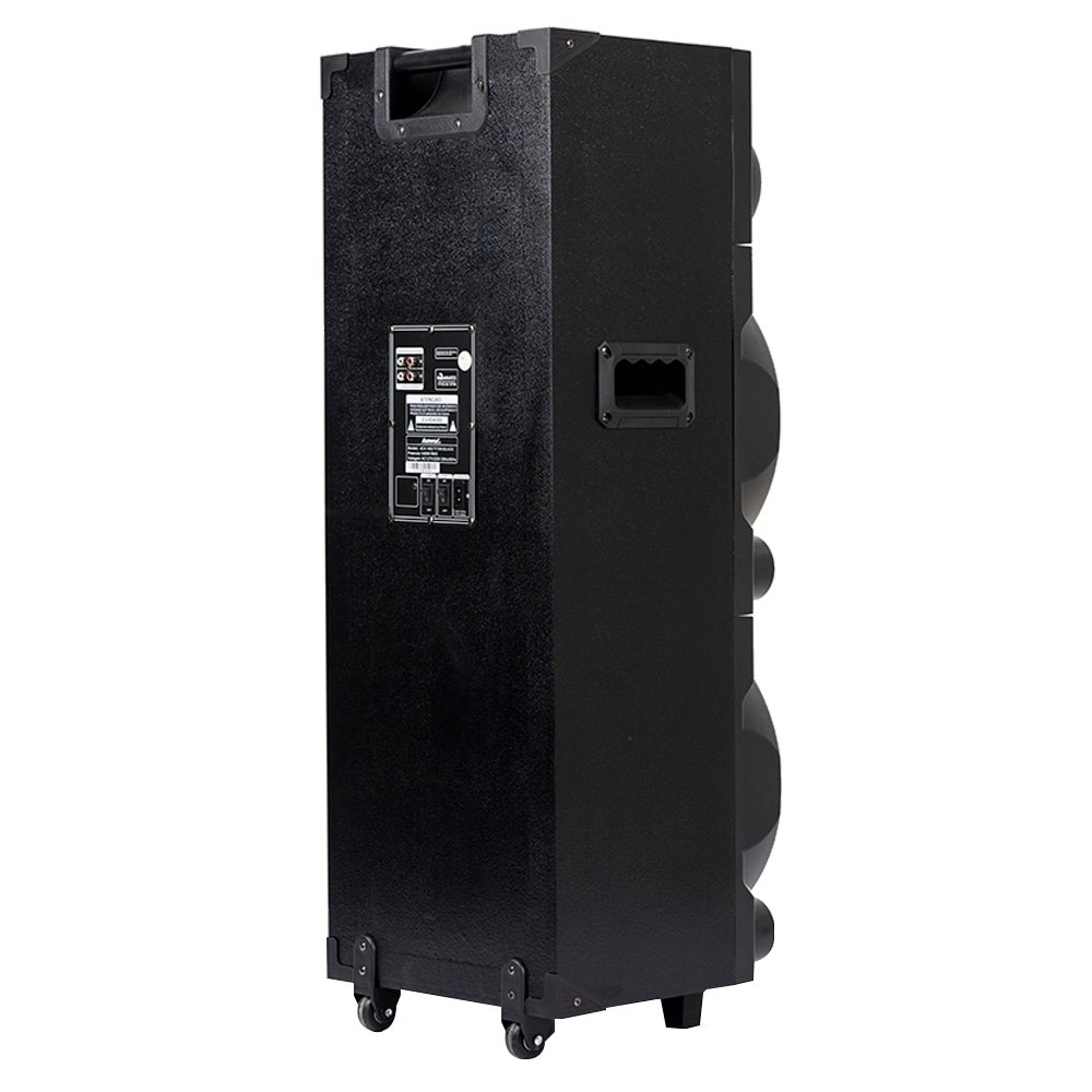 Caixa de Som Amplificada ACA 1402 Titan Black - AUX/USB/CARD, Iluminação LED, 1400W RMS, Preto