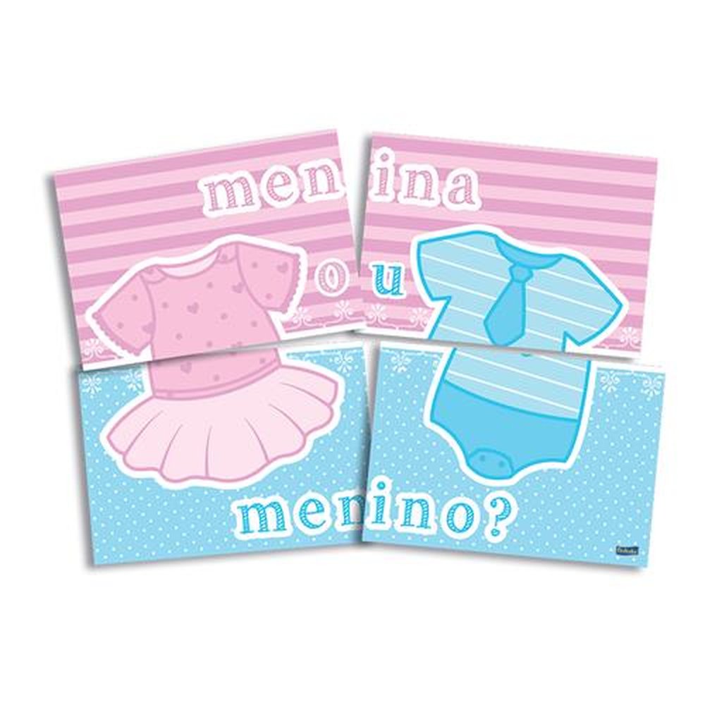 Painel 4 Laminas Cha Revelacao