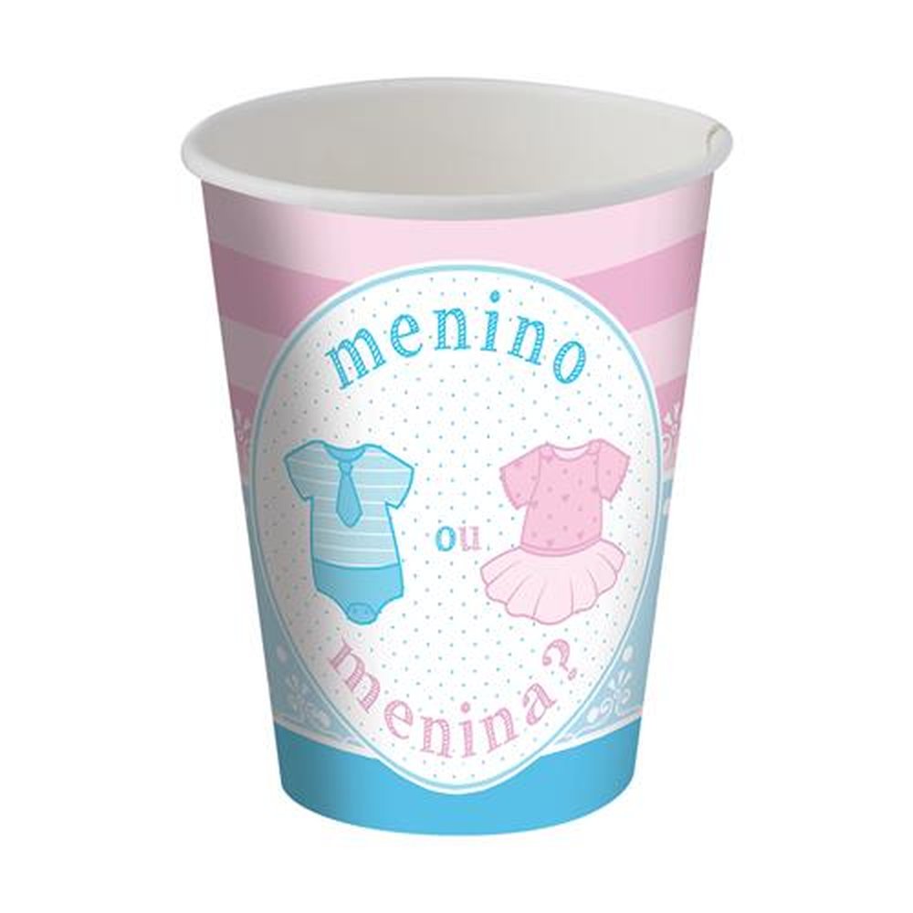 Copo Papel 200Ml Cha Revelacao