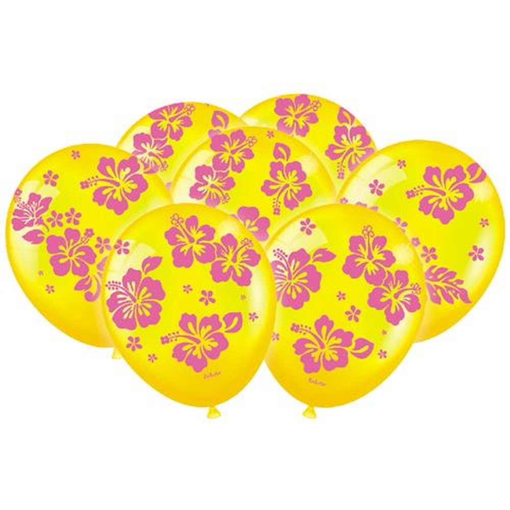 Balao Hibisco Amarelo Metallic