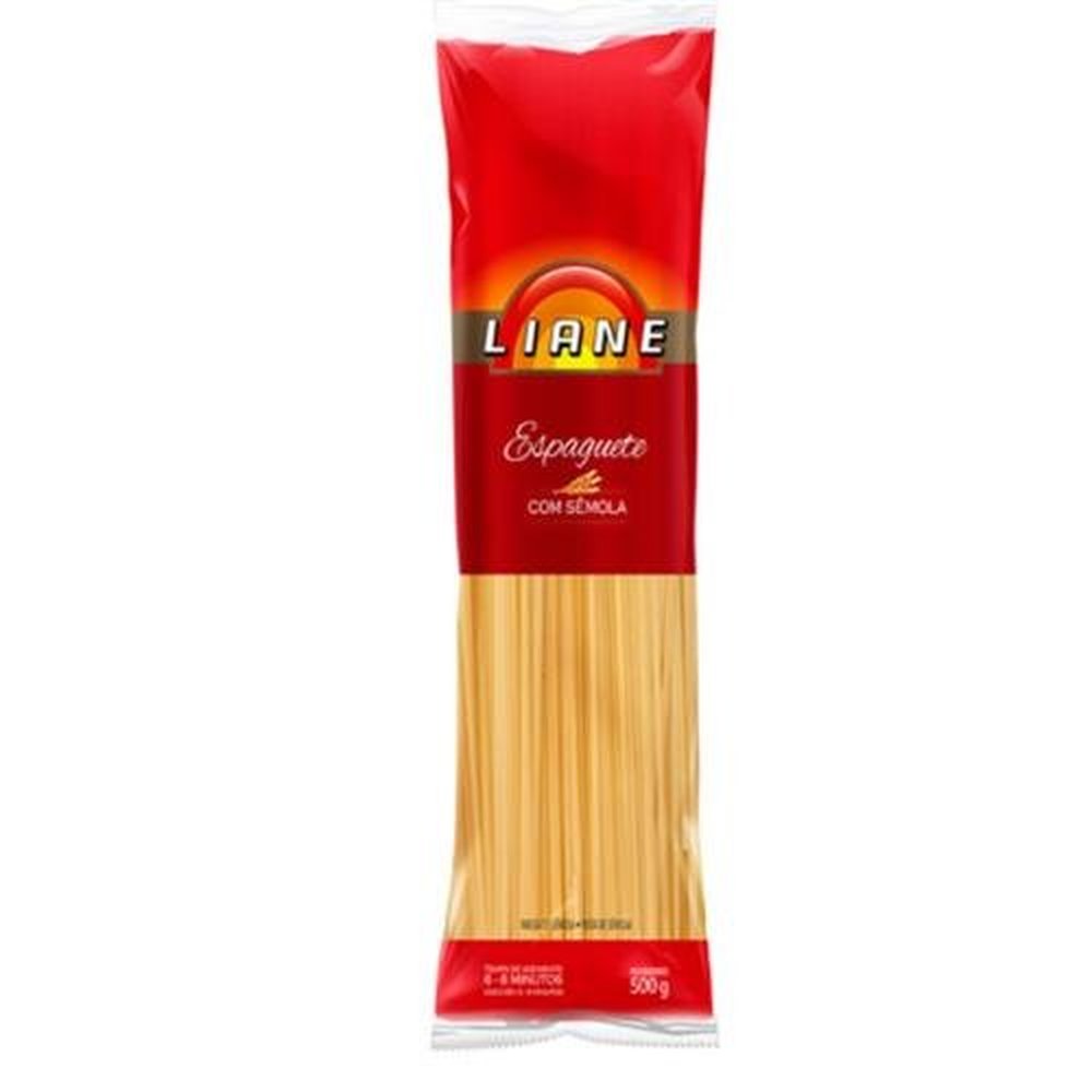Macarrao Liane Espaguete Ovos Semola 24X500Gramas