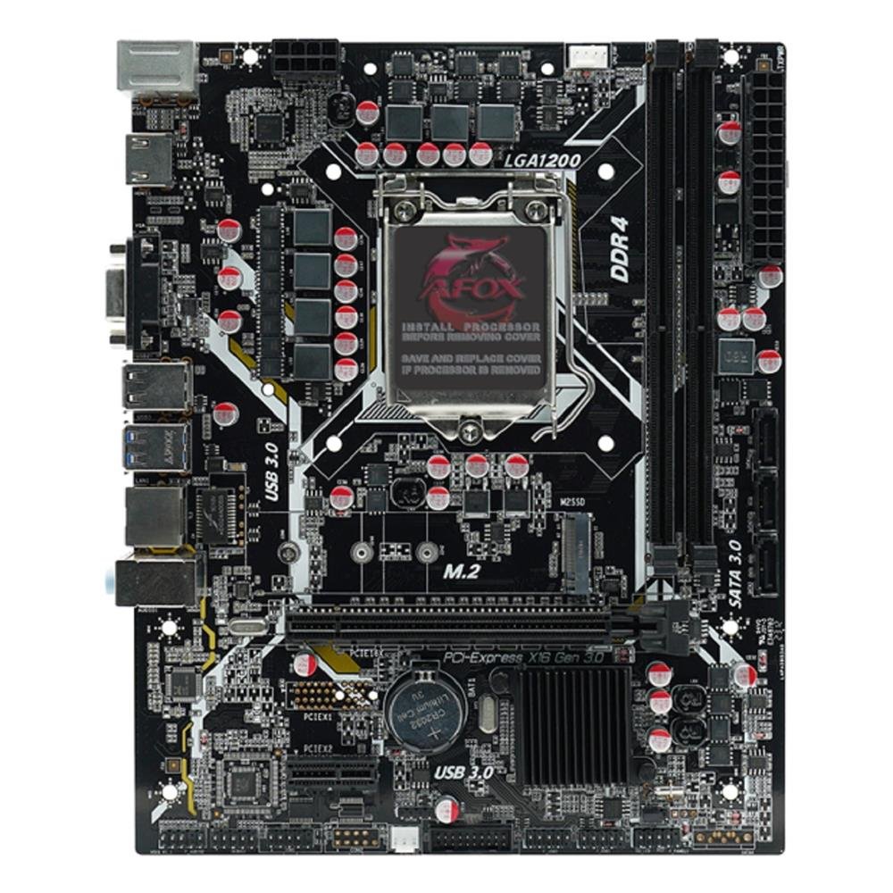 Placa Mãe Afox Ih510d4-Ma6-V2, Chipset H510, Intel Lga 1200, Matx, Ddr4