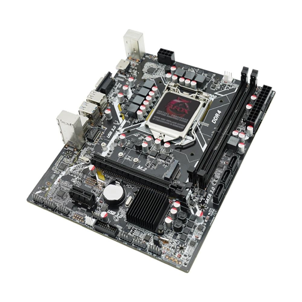 Placa Mãe AFox IH510D4-MA6-V2, Chipset H510, Intel LGA 1200, mATX, DDR4
