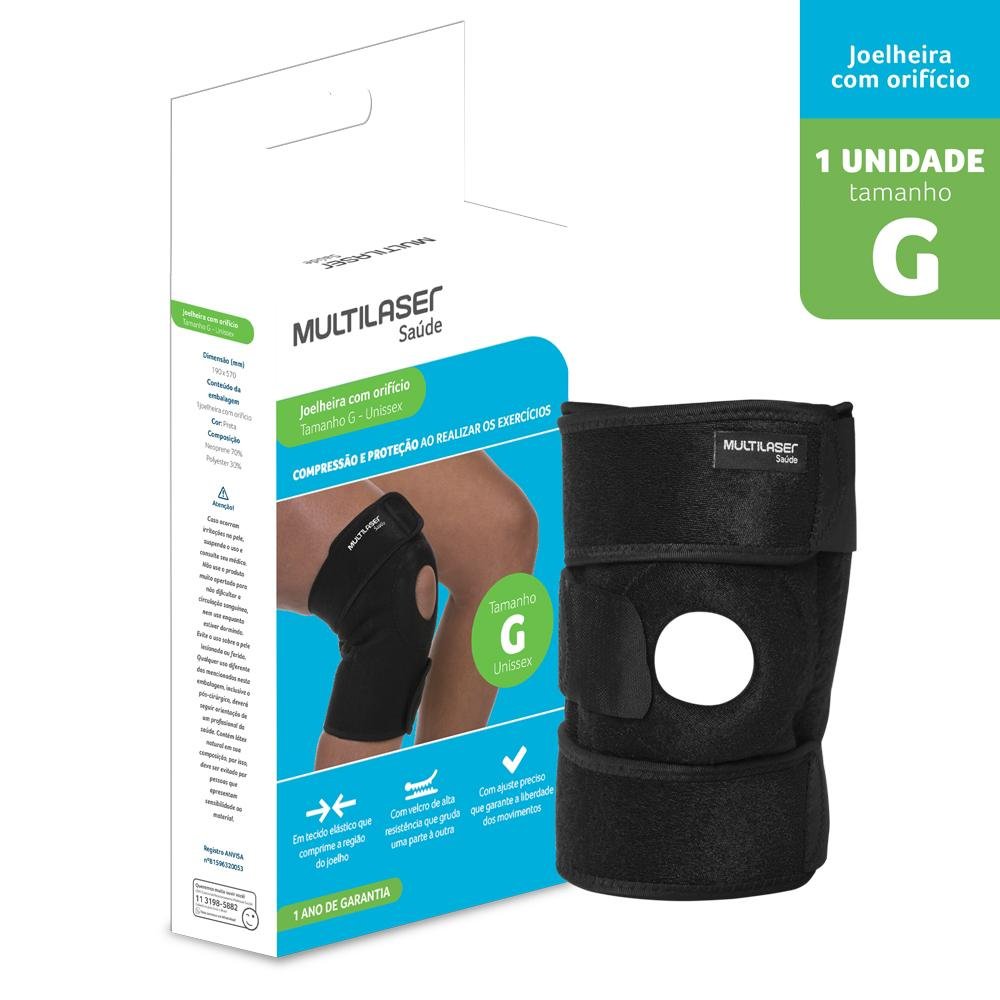 Joelheira com Orificio Tamanho G Multi Saude - HC621