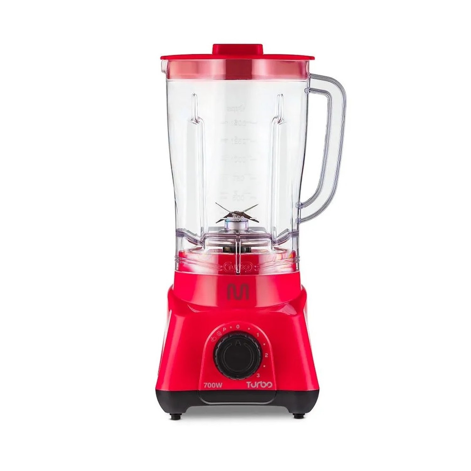 Liquidificador Multi Turbo, 2,3 Litros, Com 3 Velocidades, 700w, 220v, Vermelho, Lq704, Multilaser